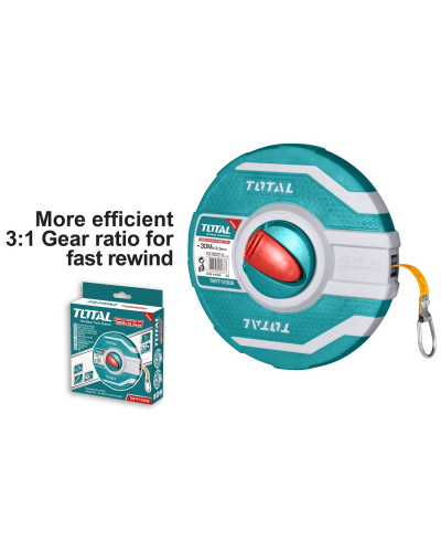 Рулетка геодезическая Total TMTF12306 30м х 12,5мм