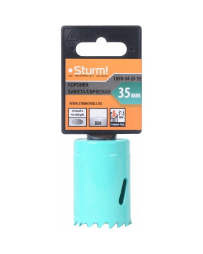 Коронка биметаллическая Sturm  35