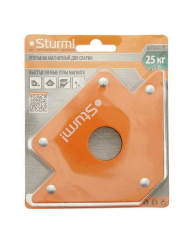 Магнитный угольник для сварки Sturm 25кг 6002-4-25