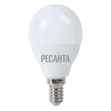 Лампа светодиодная LL-R-G45-7W-230-3K-E14 (шар, 7Вт, тепл., Е14) Ресанта