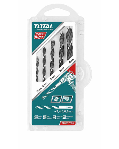Набор сверл по дереву TOTAL WOOD 5PCS TACSD7055