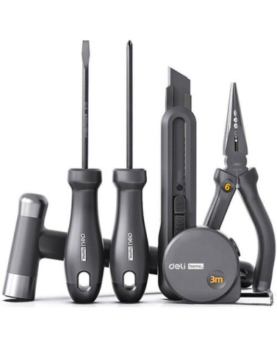 Набор бытовых инстр. Deli 6 предм. Home Black