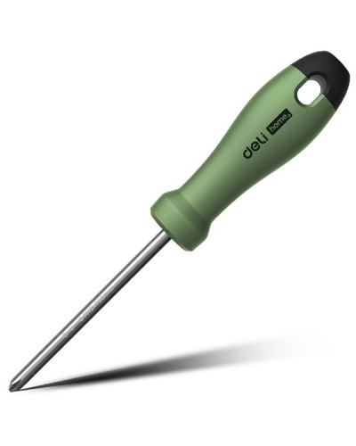 Отвёртка крестовая Deli PH2x150мм Home Green