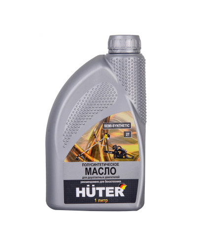 Масло моторное Huter 2Т полусинтет для 2х тактных двигателей 1л