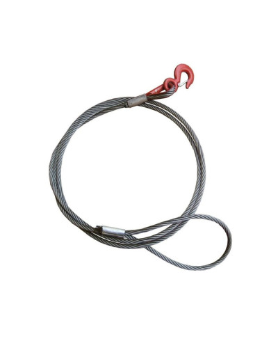Трос с крюком КНР d=6mm 10 м 1/2"  500кг